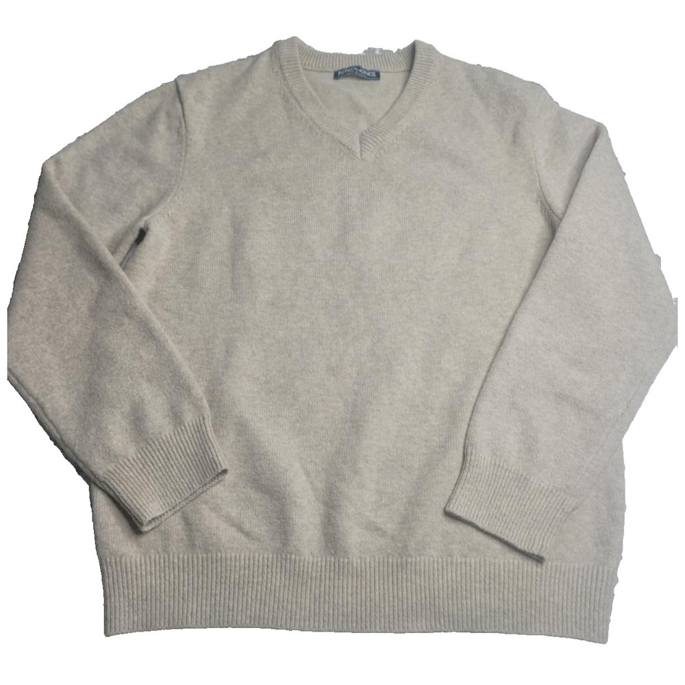 Paul‎ Jones V-Neck Oatmeal Sweater Men's Large Winter